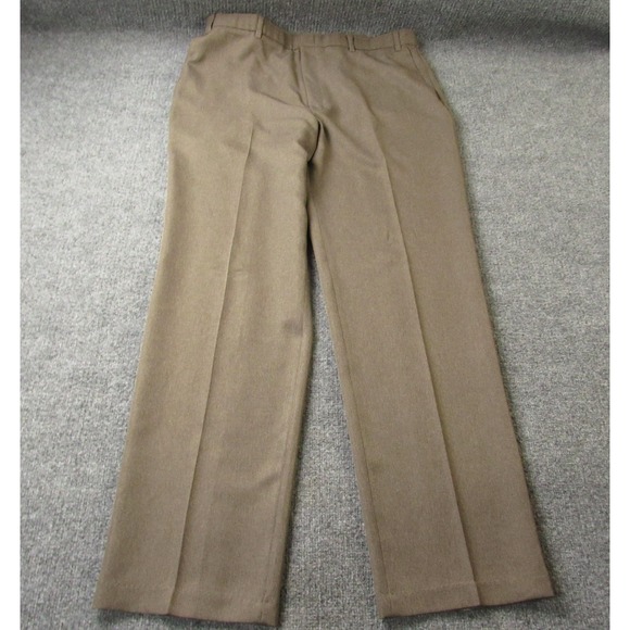 Levi's Other - Vintage Levis Action Slacks Pants Mens 38x34 Brown Dacron‎ Dress Y2K Feb 1997